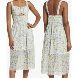 NWT 19 Cooper Floral Cutout Midi Dress Sz Medium